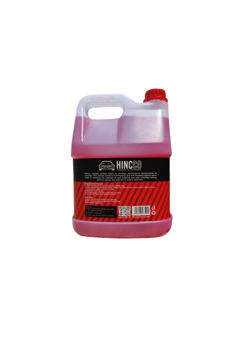 Hincco Radiator Coolant – Red - 5 Lit - Image 2